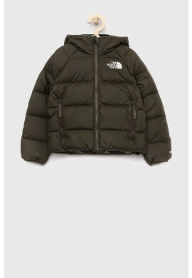 The North Face Детско пухено яке с две лица в зелено - Pepit.bg