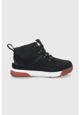 The North Face Кожени обувки W SIERRA MID LACE WP в черно с лека изолация - Pepit.bg