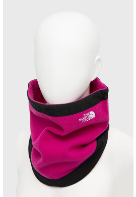 The North Face Кръгъл шал дамски в розово с изчистен дизайн - Pepit.bg