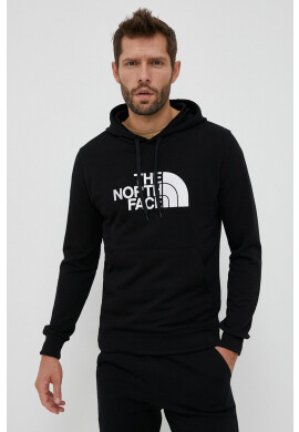 The North Face Памучен суичър в лилаво с качулка с принт - Pepit.bg