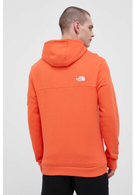 The North Face Памучен суичър в розово с качулка с принт - Pepit.bg