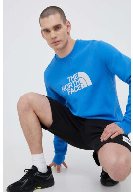 The North Face Памучен суичър в синьо с апликация - Pepit.bg