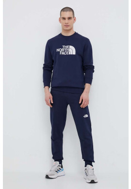 The North Face Памучен суичър в тъмносиньо с апликация - Pepit.bg