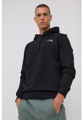 The North Face Памучен суичър мъжки в черно с изчистен дизайн - Pepit.bg
