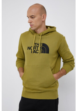 The North Face Памучен суичър мъжки в зелено с изчистен дизайн - Pepit.bg