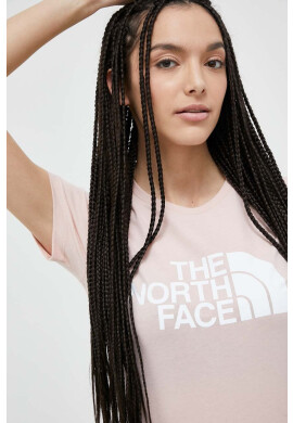 The North Face Памучна тениска в розово - Pepit.bg