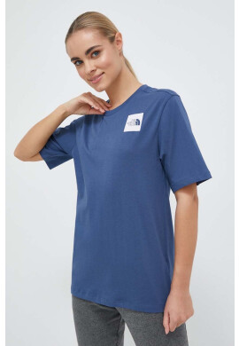 The North Face Памучна тениска в синьо - Pepit.bg