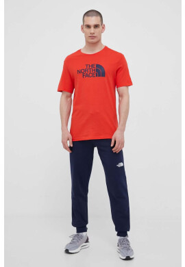The North Face Памучна тениска в червено с принт - Pepit.bg