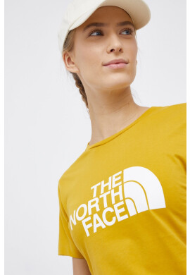 The North Face Памучна тениска в жълто - Pepit.bg