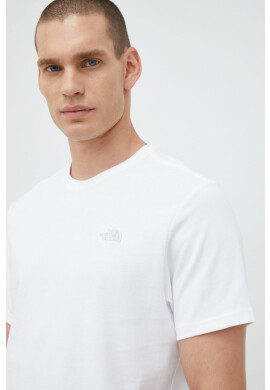 The North Face Памучна тениска в бяло с изчистен дизайн - Pepit.bg
