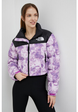 The North Face Пухено яке NUPTSE SHORT JACKET в лилаво със зимна изолация - Pepit.bg