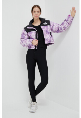The North Face Пухено яке NUPTSE SHORT JACKET в лилаво със зимна изолация - Pepit.bg