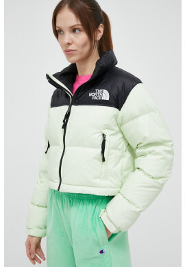 The North Face Пухено яке NUPTSE SHORT JACKET в зелено със зимна изолация - Pepit.bg
