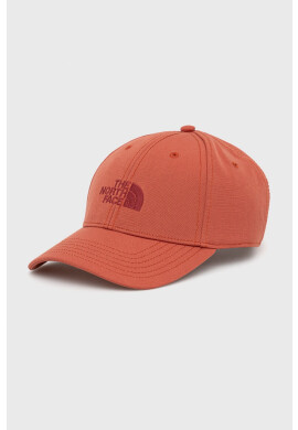 The North Face Шапка в червено с апликация - Pepit.bg