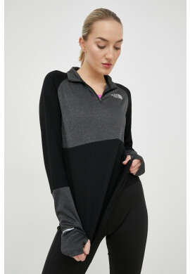 The North Face Спортен суичър в черно с десен - Pepit.bg