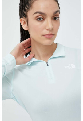 The North Face Спортен суичър Flex в тюркоазено с изчистен дизайн - Pepit.bg