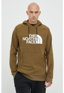 The North Face Спортен суичър Tekno в зелено с качулка с принт - Pepit.bg