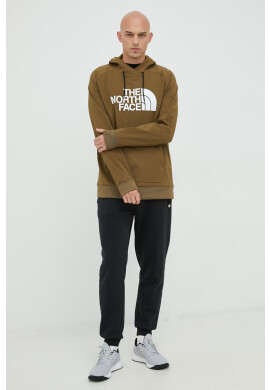 The North Face Спортен суичър Tekno в зелено с качулка с принт - Pepit.bg