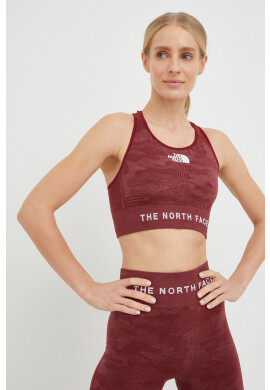 The North Face Спортен сутиен в бордо с десен - Pepit.bg