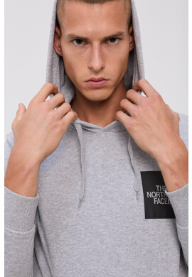 The North Face Суичър мъжки в сиво с принт - Pepit.bg
