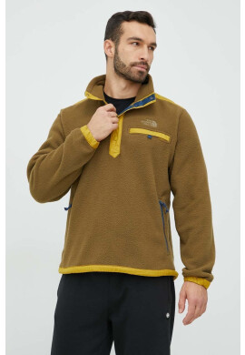 The North Face Суичър в зелено с изчистен дизайн - Pepit.bg