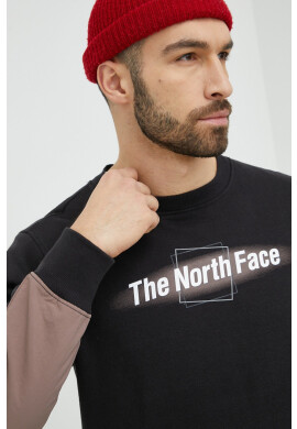 The North Face Суичър в черно с принт - Pepit.bg