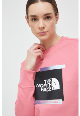 The North Face Суичър в розово с принт - Pepit.bg