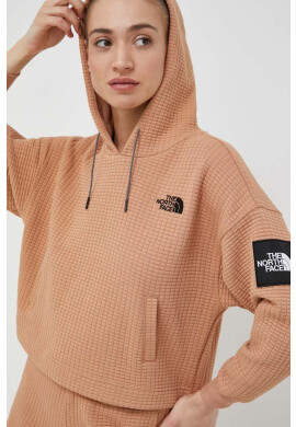 The North Face Суичър в кафяво с качулка с апликация - Pepit.bg