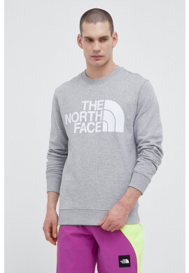 The North Face Суичър в сиво с принт - Pepit.bg