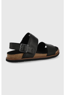 Timberland Кожени сандали мъжки в черно - Pepit.bg