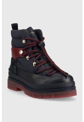 Tommy Hilfiger Апрески Laced Outdoor Boot в тъмносиньо - Pepit.bg