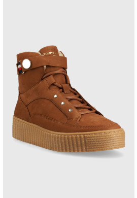 Tommy Hilfiger Апрески Warmlined Lace Up Boot в кафяво - Pepit.bg