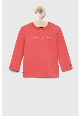 Tommy Hilfiger Бебешка блуза с дълги ръкави в розово - Pepit.bg