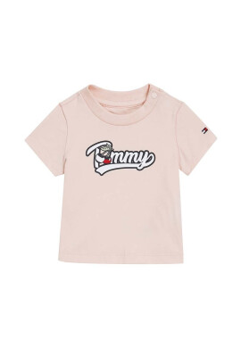 Tommy Hilfiger Бебешка тениска в розово - Pepit.bg
