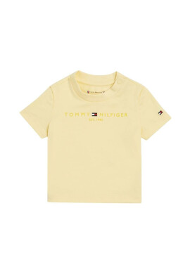 Tommy Hilfiger Бебешка тениска в жълто с принт - Pepit.bg