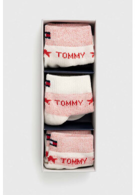 Tommy Hilfiger Бебешки чорапи (3 броя) в розово - Pepit.bg