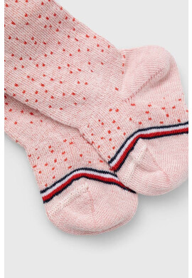 Tommy Hilfiger Бебешки чорапогащник в червено - Pepit.bg