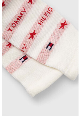 Tommy Hilfiger Бебешки чорапогащник в червено - Pepit.bg