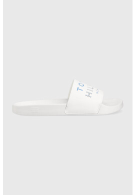 Tommy Hilfiger Чехли HILFIGER EMBOSSED POOL SLIDE в бяло FM0FM04463 - Pepit.bg
