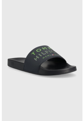Tommy Hilfiger Чехли HILFIGER EMBOSSED POOL SLIDE в тъмносиньо FM0FM04463 - Pepit.bg