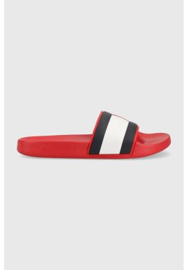 Tommy Hilfiger Чехли RUBBER TH FLAG POOL SLIDE в червено FM0FM04263 - Pepit.bg