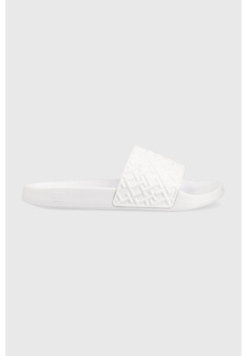 Tommy Hilfiger Чехли RUBBER TH MONOGRAM POOL SLIDE в бяло FM0FM04464 - Pepit.bg