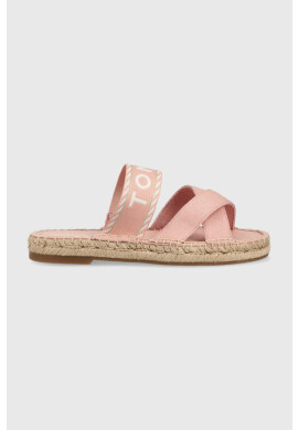 Tommy Hilfiger Чехли SEASONAL WEBBING SANDAL в розово FW0FW07181 - Pepit.bg