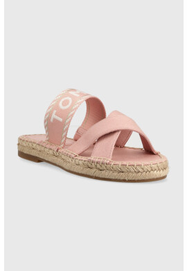Tommy Hilfiger Чехли SEASONAL WEBBING SANDAL в розово FW0FW07181 - Pepit.bg