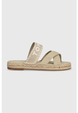 Tommy Hilfiger Чехли SEASONAL WEBBING SANDAL в бежово FW0FW07181 - Pepit.bg