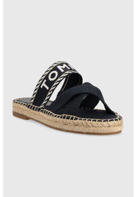 Tommy Hilfiger Чехли SEASONAL WEBBING SANDAL в тъмносиньо FW0FW07181 - Pepit.bg