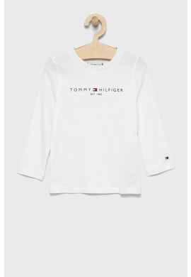 Tommy Hilfiger Детска блуза с дълги ръкави в бяло с принт - Pepit.bg