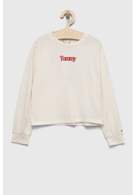 Tommy Hilfiger Детска блуза с дълги ръкави в бяло - Pepit.bg