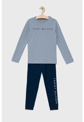 Tommy Hilfiger Детска памучна пижама с принт - Pepit.bg