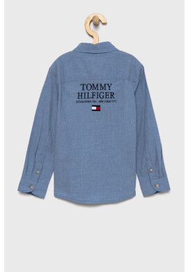 Tommy Hilfiger Детска памучна риза - Pepit.bg